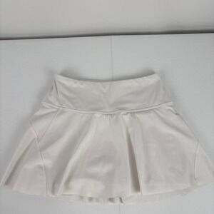 Athleta Ace Tennis Skort 13.5" Womens Size S White Athletic Workout Skirt‎